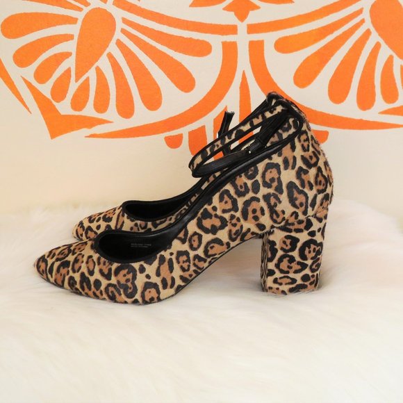 White House Black Market Shoes - White House Black Market Leopard Heels 10